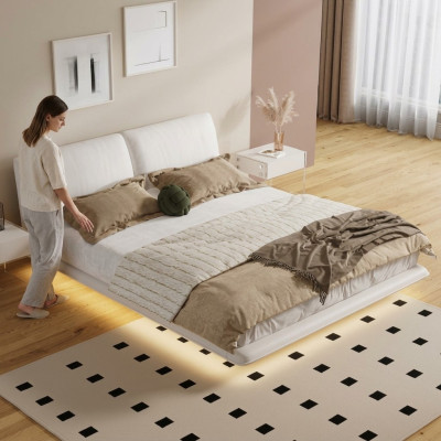 White bedroom bed designer textile beds luxury wood double beds