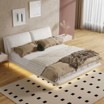 White bedroom bed designer textile beds luxury wood double beds