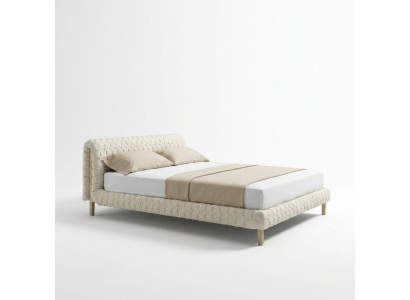 Modern white bed bedroom designer double beds wooden frame