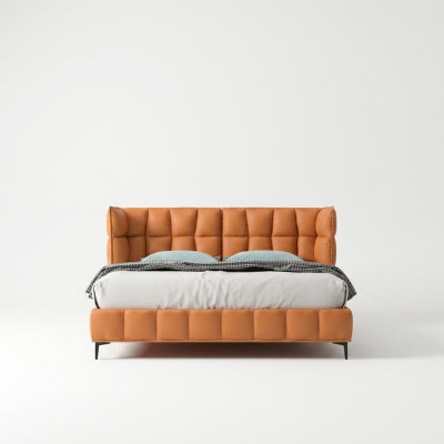 Oranges double bed bedroom furniture textile beds wooden frame stylish