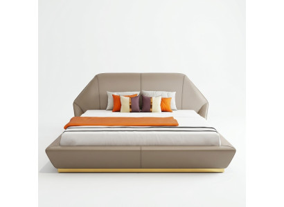 Modern white double bed bedroom beds designer furniture wooden frame