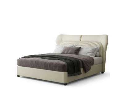 White stainless steel bed modern bedroom beds luxury wooden frame new