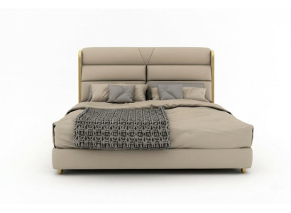 Light beige double bed luxury bedroom beds modern bed design