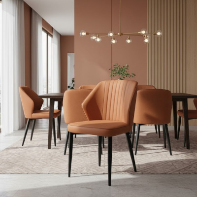 Light brown chair dining room chairs stylish wooden chairs armrest chairs.