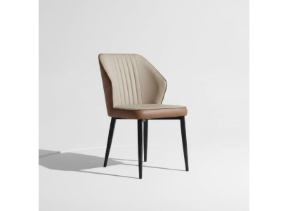 Brown armchairs, noble dining chairs, wooden chairs, luxury textile furniture