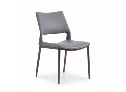 Gray dining chair designer 1-seater luxury armchairs one-seater new