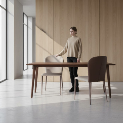 Dining room furniture designer beige chair modern wooden furniture new armchairs