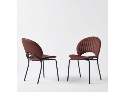 Brown dining room chair luxury armchairs kitchen chair leather wood chairs
