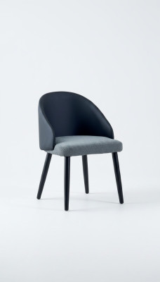 Blue-Grey Single-Seater Luxurious Dining Room Chairs Design Dining Chairs
