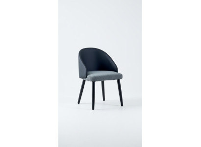Blue-Grey Single-Seater Luxurious Dining Room Chairs Design Dining Chairs