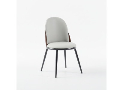 Dining room furniture designer white armless luxury wooden chair