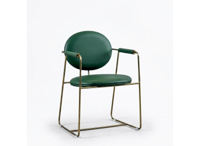 Green stainless steel chair designer armchair luxurious single-seater modern furniture