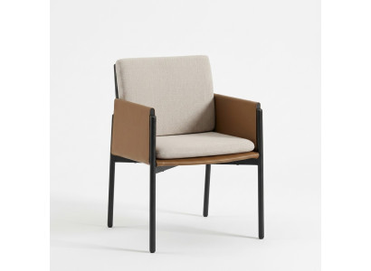White-Beige Armchair Designer Chairs Upholstered Furniture Modern Furniture