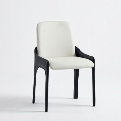 Modern white-black dining chair designer dining furniture chair.