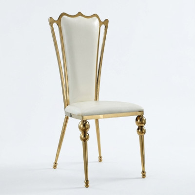 Dining room furniture designer white-gold chair upholstery furniture modern new