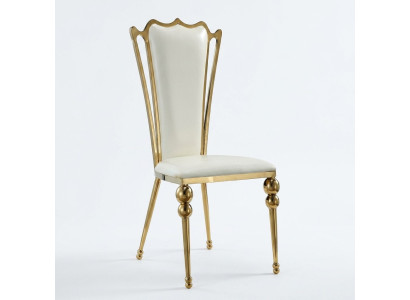 Dining room furniture designer white-gold chair upholstery furniture modern new
