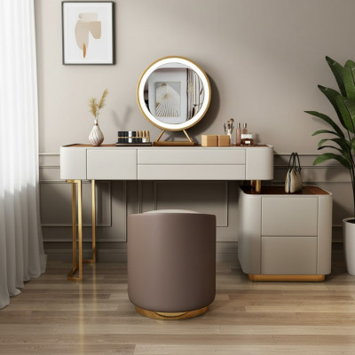 Stylish White Vanity Table with Drawers Designer Dressing Table