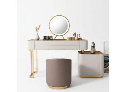 Stylish White Vanity Table with Drawers Designer Dressing Table