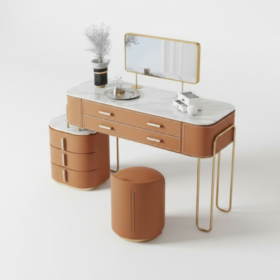 Bedroom Two-Tone Dressing Table Vanity 2x Drawers New