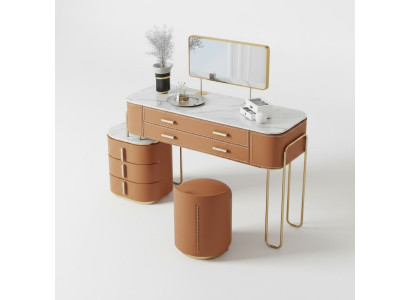Bedroom Two-Tone Dressing Table Vanity 2x Drawers New