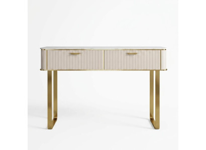 Elegant dressing table with 2 drawers luxury cosmetic dresser