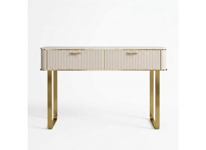 Elegant dressing table with 2 drawers luxury cosmetic dresser