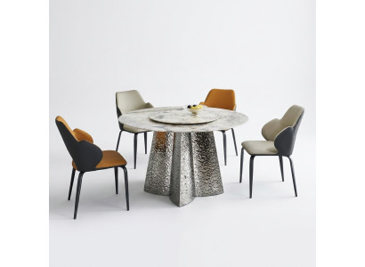 Modern dining group 6x chairs seating group luxury dining table 7-piece set