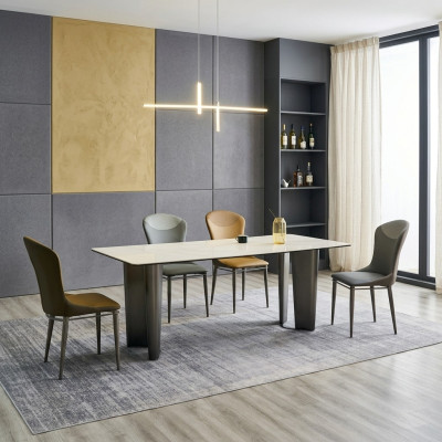 Stylish Dining Room Set Designer Dining Table 6x Chairs 7-Piece Luxury Set