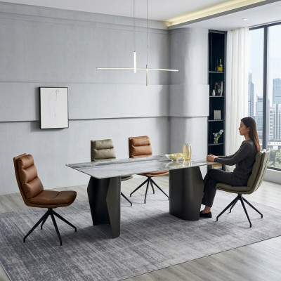 Dining room set dining table 6x chairs upholstered chairs designer luxury furniture