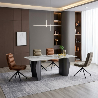 Dining room set dining table 6x chairs upholstered chairs designer luxury furniture