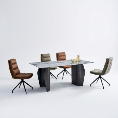 Dining room set dining table 6x chairs upholstered chairs designer luxury furniture