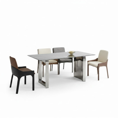 Dining Room Designer Set 6x Chairs Dining Room Set Dining Group 7-piece Set