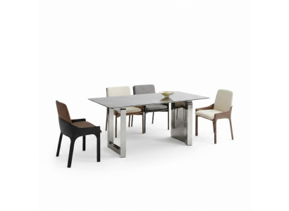 Dining Room Designer Set 6x Chairs Dining Room Set Dining Group 7-piece Set
