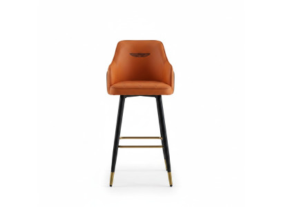 Designer orange bar stool lounge seat 1-seater modern single-seater new