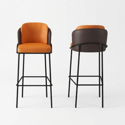 Two-tone bar stool designer 1-seater modern lounge chairs lounge furniture