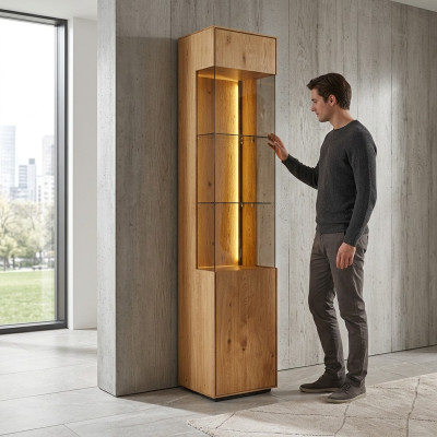Modern dining room sideboard cabinets exclusive living room LED showcase