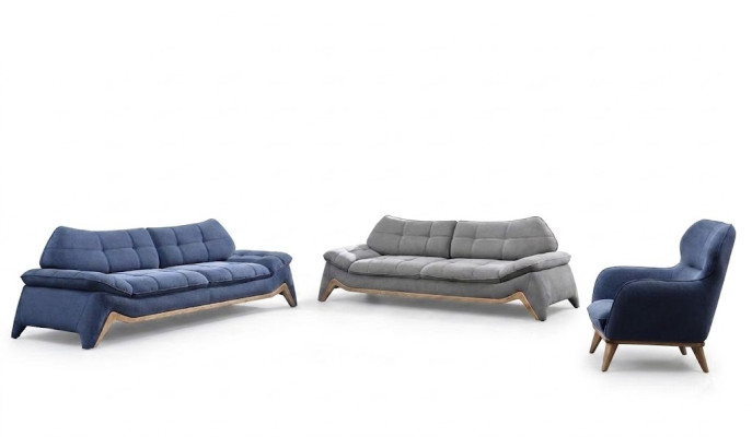 Modern living room couch set 3+3 seater upholstered armchair sofa set