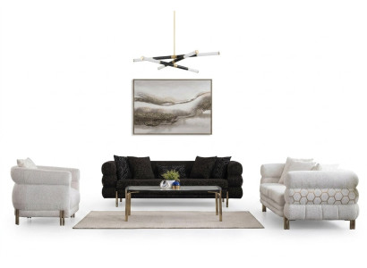 Couch set 3+3+1 seater luxury armchair living room set sofas 3-piece