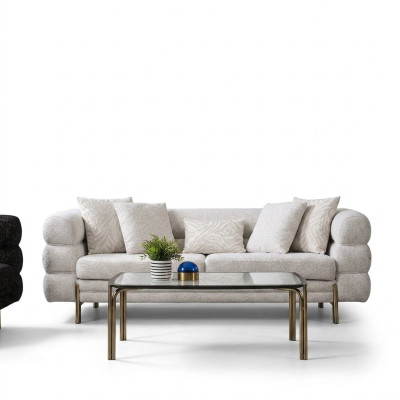 White three-seater luxury 3-seater living room designer furniture sofas