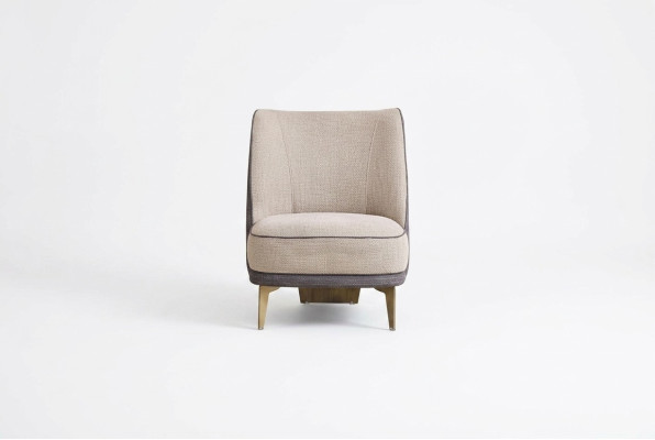 Gray-beige armchair designer single-seater armchair living room 1-seater new