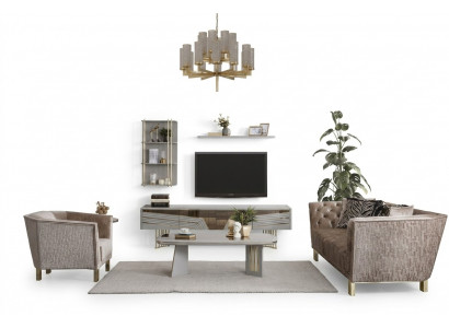 Gray living room wooden furniture designer TV cabinet wall cabinets living furniture