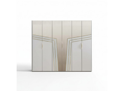 Modern white wardrobe wooden cabinet bedroom luxury furniture new