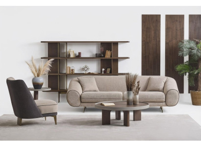 Living room furniture designer 3+1 seater luxury armchair coffee table side table