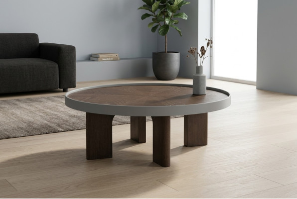 Modern Round Coffee Table Designer Brown Coffee Tables Living Room Table
