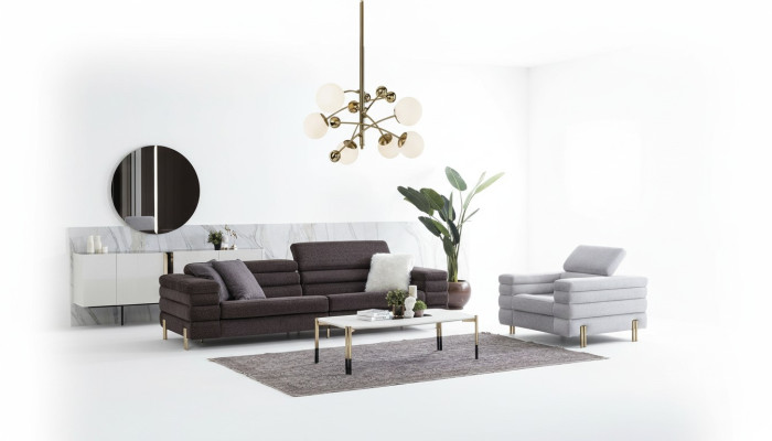 Living Room Designer Sofa Set Four-Seater Luxury Lounge Chair 2-piece Set