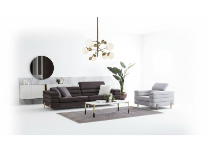 Living Room Designer Sofa Set Four-Seater Luxury Lounge Chair 2-piece Set