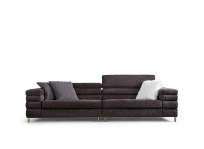 Living room upholstered sofas designer 4-seater couch brown four-seater new