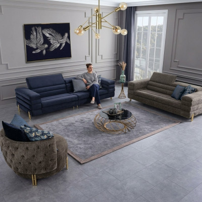 Living room set sofa suite 431 seater luxury furniture design upholstered furniture