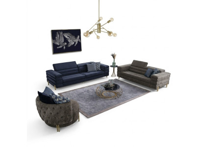 Living room set sofa suite 431 seater luxury furniture design upholstered furniture