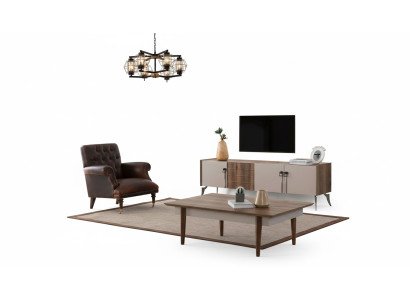 Living room designer set luxury coffee table modern TV cabinet 3-piece new